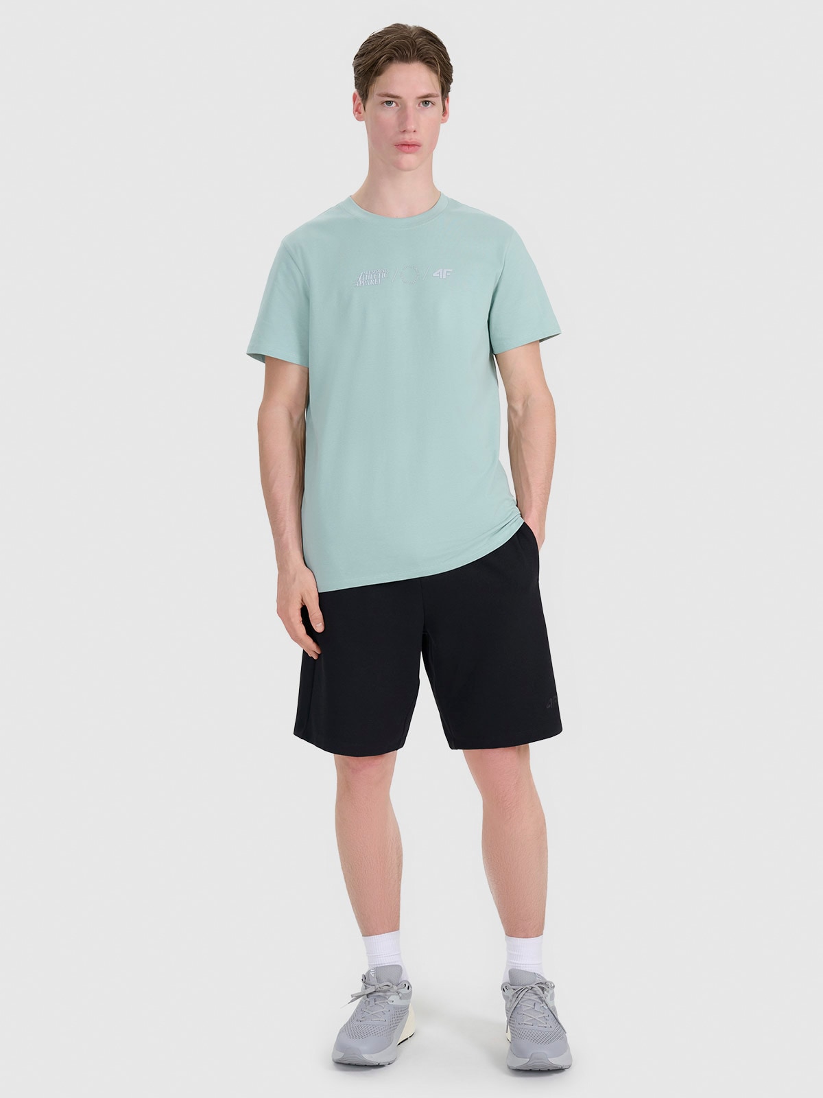 4F Spodenki casual męskie - czarne XL