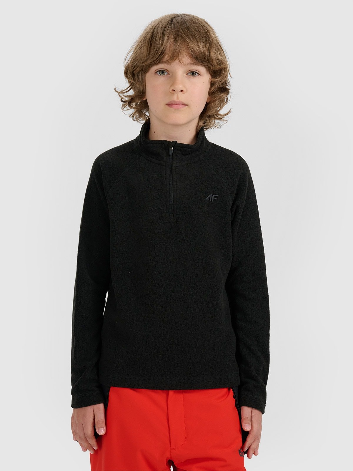 4F Bielizna termiczna polarowa (góra) chłopięca - czarna 134/140 (8-10 lat)