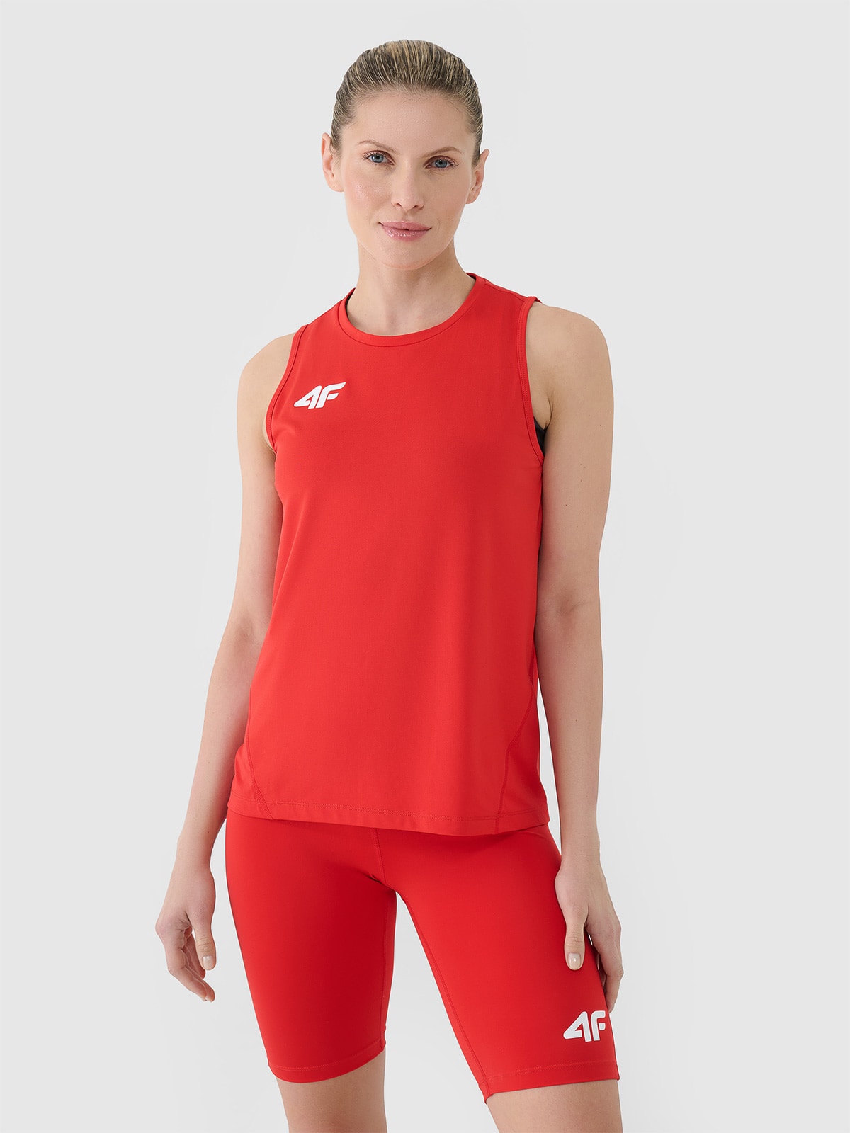 4F Top treningowy szybkoschnący damski - czerwony XXL