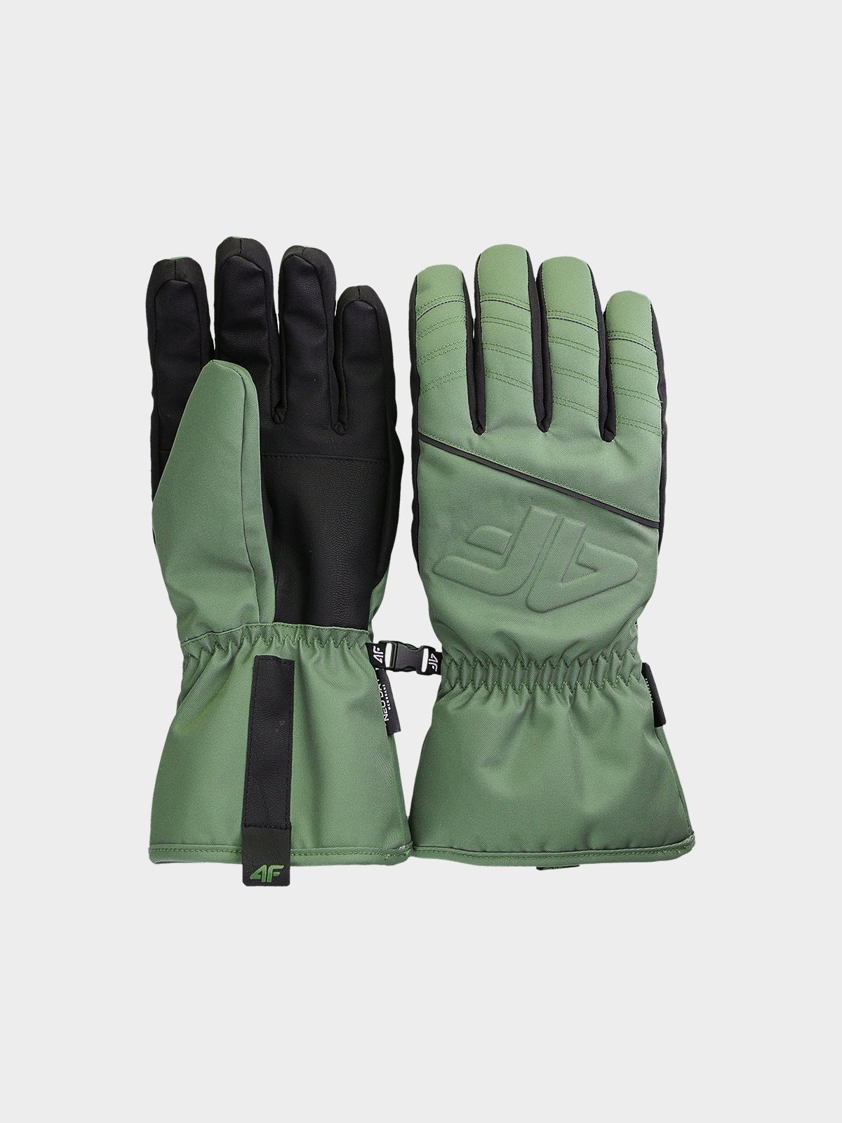 4F Rękawice narciarskie Thinsulate męskie - oliwkowe/khaki M