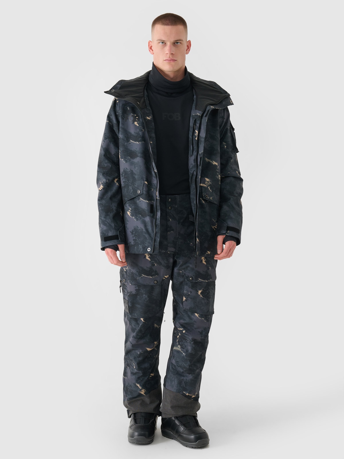 4F Spodnie snowboardowe membrana 10000 męskie - multikolor XL