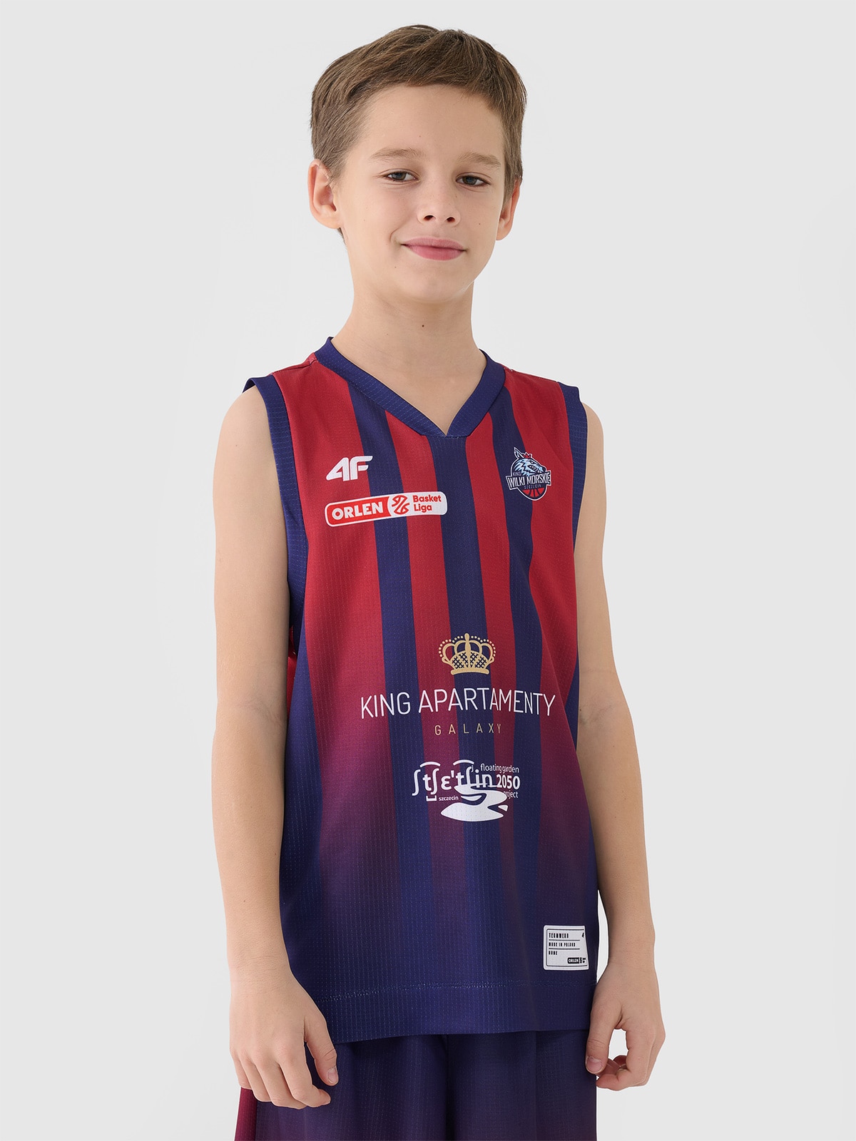 4F Koszulka meczowa replika wyjazdowa z sezonu 2024/25 dziecięca 4F x King Szczecin - multikolor 98/104