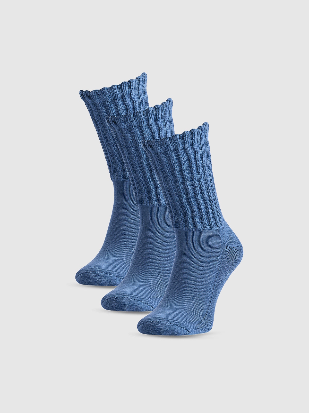 4F Skarpety casual za kostkę (3-pack) damskie - granatowe 39-42