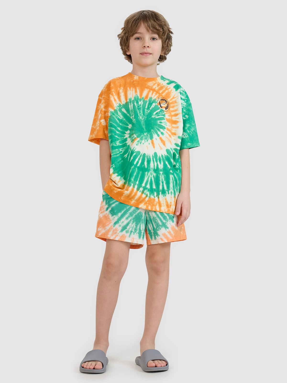 4F Spodenki plażowe boardshorty chłopięce - multikolor 134/140 (8-10 lat)