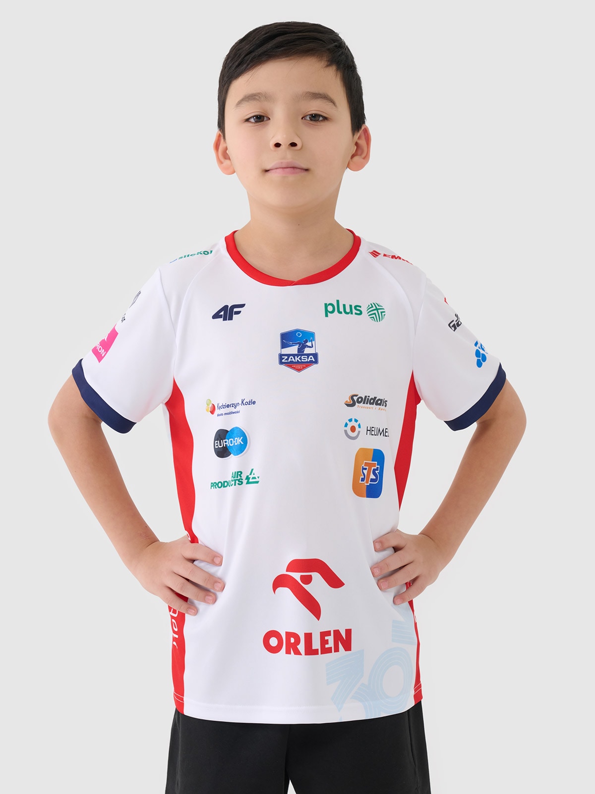 4F Koszulka meczowa replika domowa z sezonu 2024/2025 dziecięca 4F x Zaksa Kędzierzyn-Koźle - multikolor 110/116