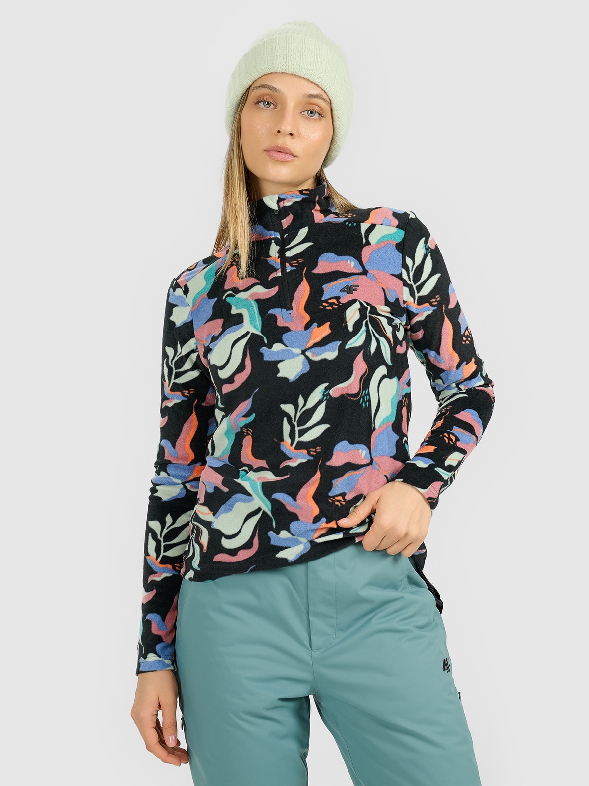 4F Bielizna termiczna polarowa (góra) damska - multikolor XS