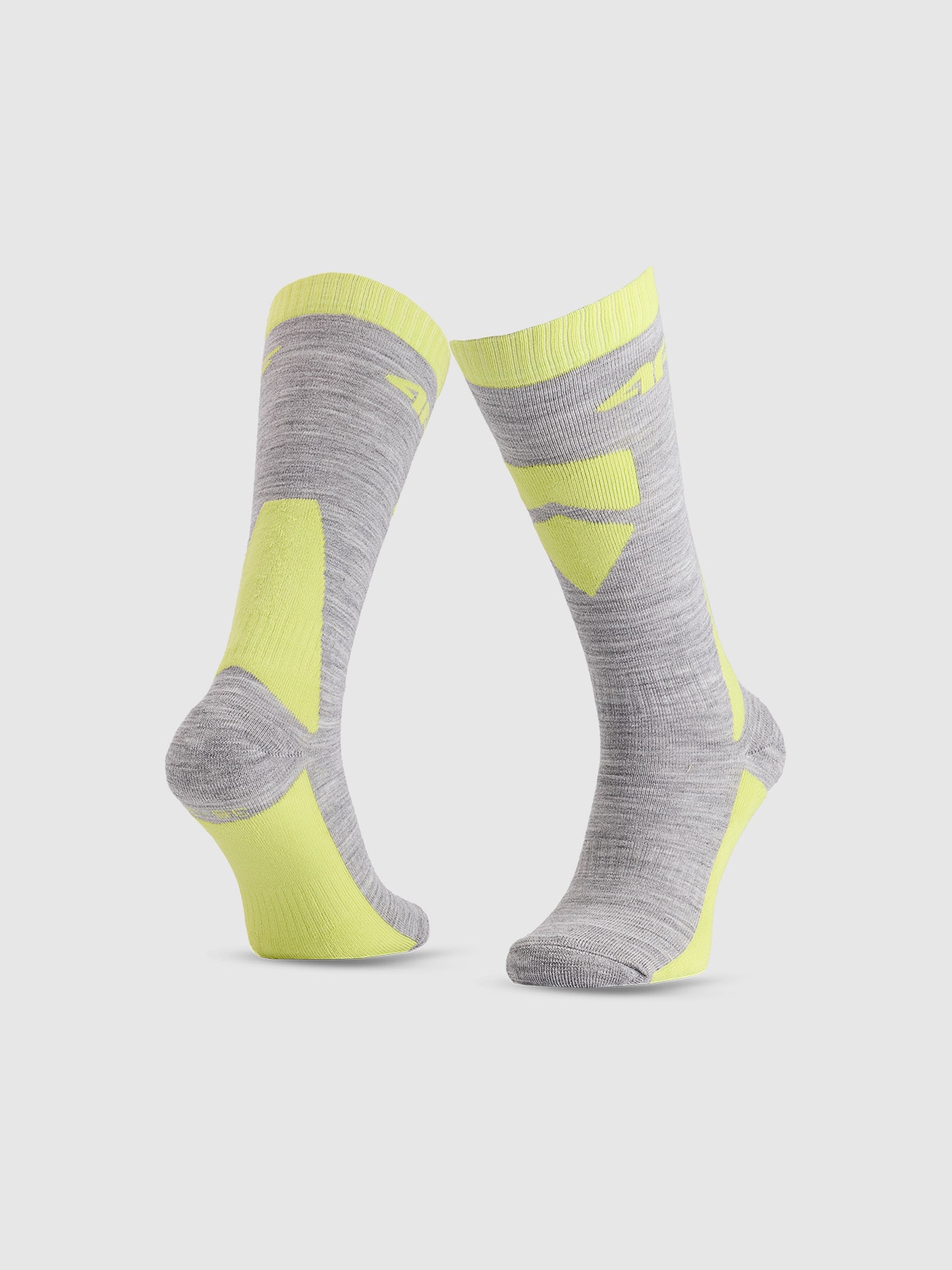 4F Skarpety narciarskie chłopięce - szare 32-34