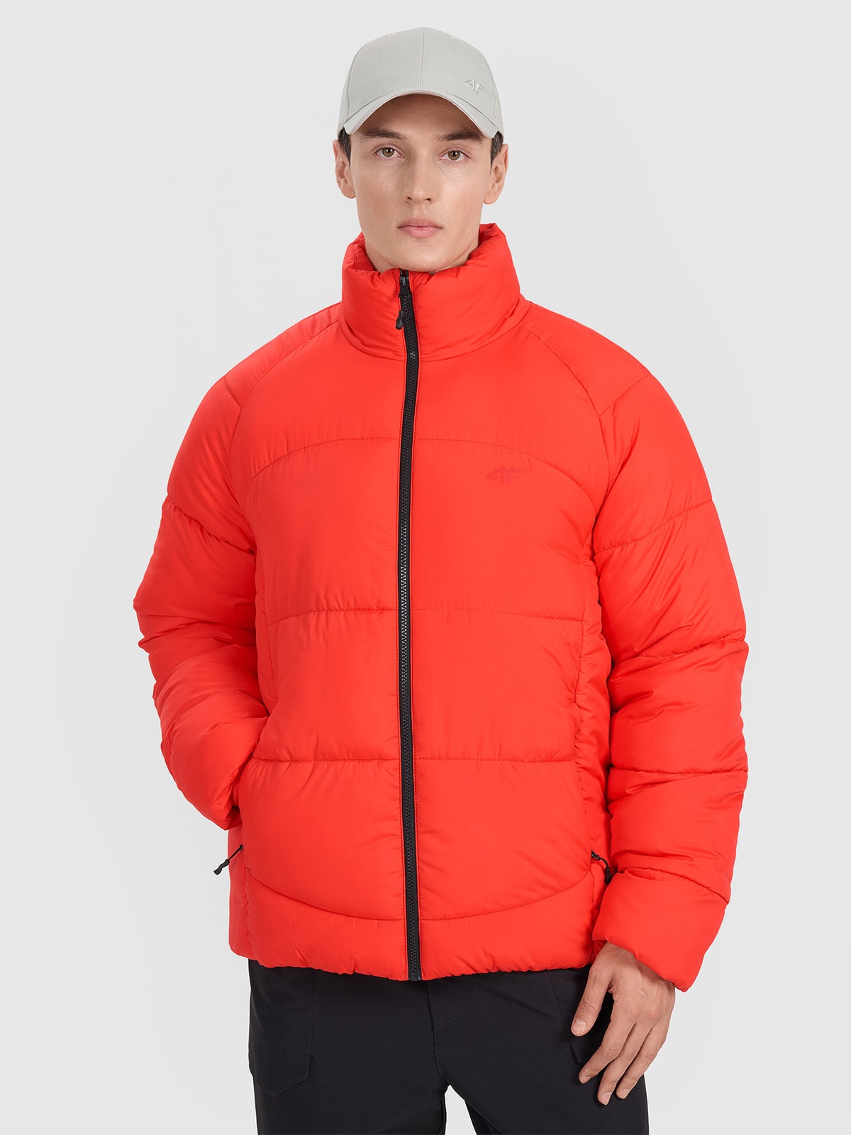 4F Kurtka puchowa z wypełnieniem syntetycznym męska - czerwona XXL