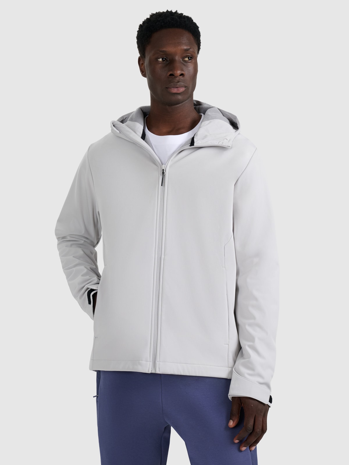 4F Kurtka softshell wiatroodporna membrana 5000 męska - szary 3XL