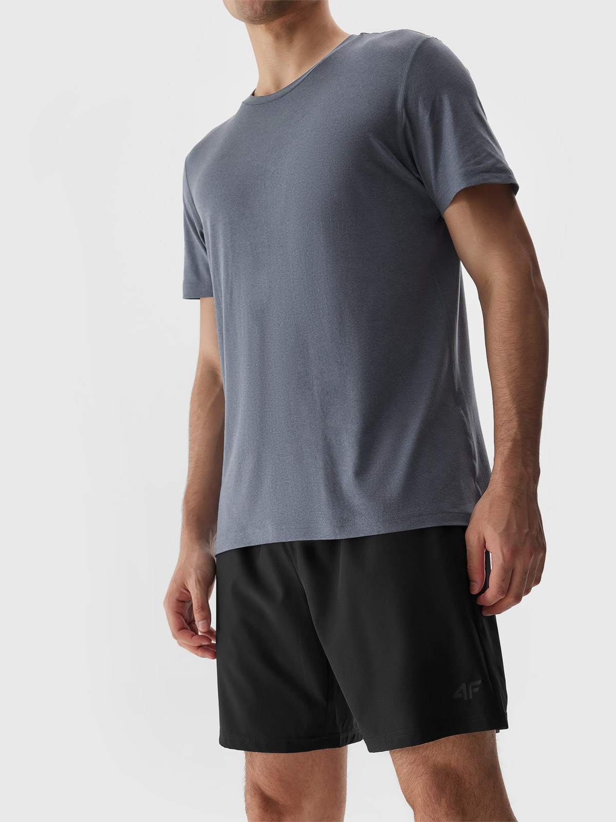 4F Spodenki treningowe 4Way Stretch męskie - czarne 3XL