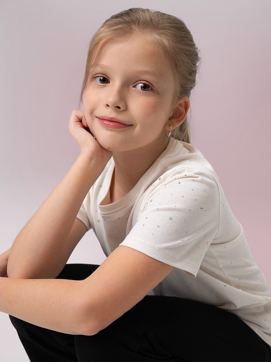 4F T-shirt regular dziewczęcy - biały 164 (13-14 lat)