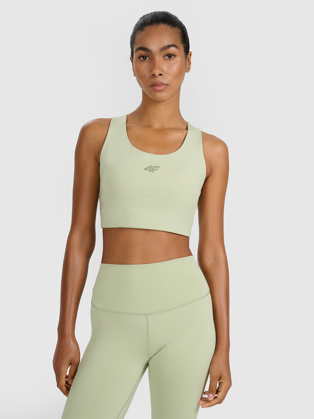 4F Biustonosz treningowy z niskim wsparciem - zielony XL