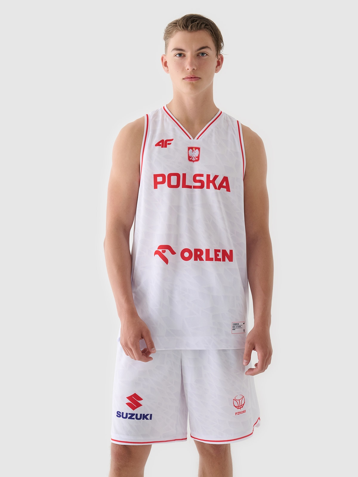 4F Koszulka reprezentacyjna męska 4F x PZKOSZ 2024 - biała 3XL