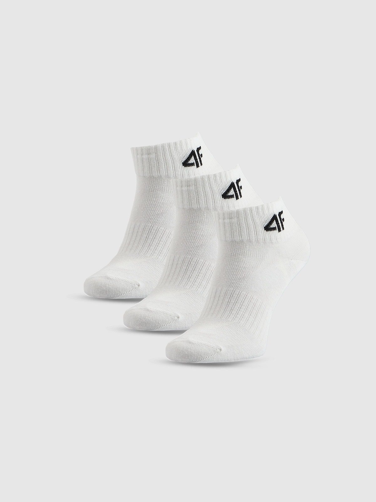 4F Skarpetki krótkie (3-pack) chłopięce - białe 38-40