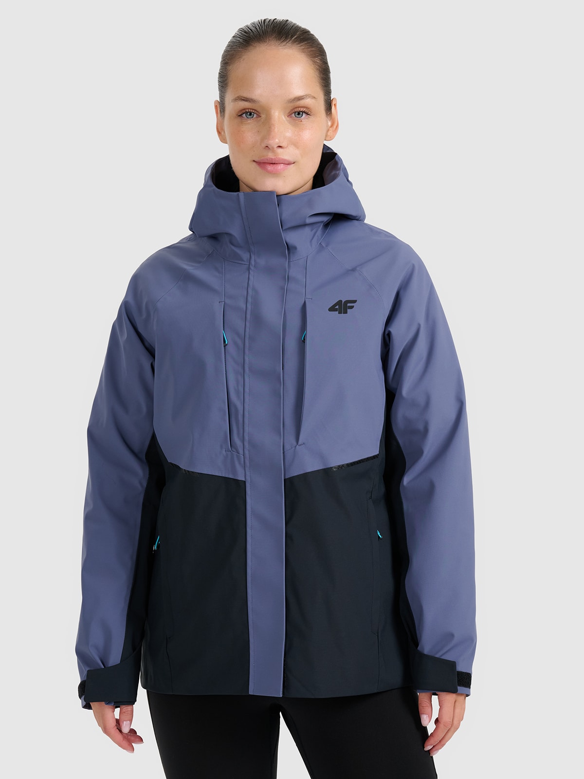 4F Kurtka trekkingowa membrana 10000 damska - granatowa XS
