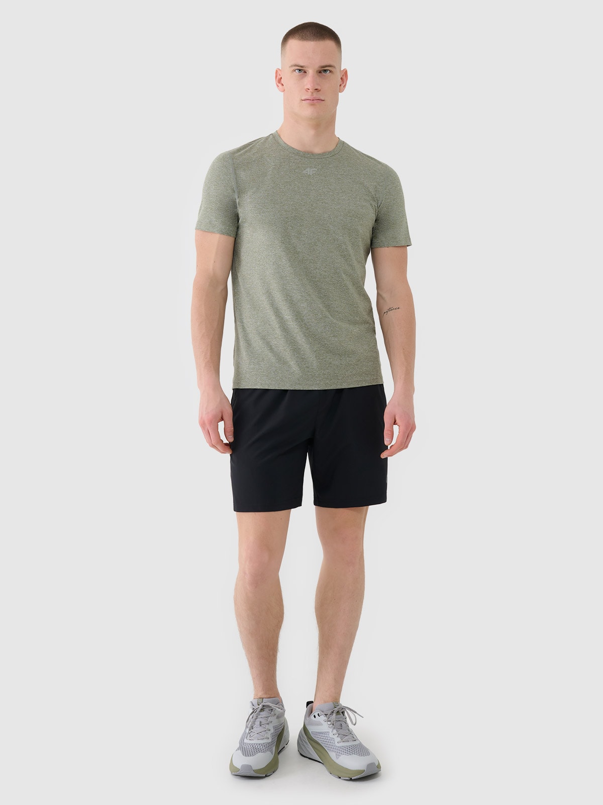 4F Spodenki treningowe szybkoschnące męskie - czarne XXL