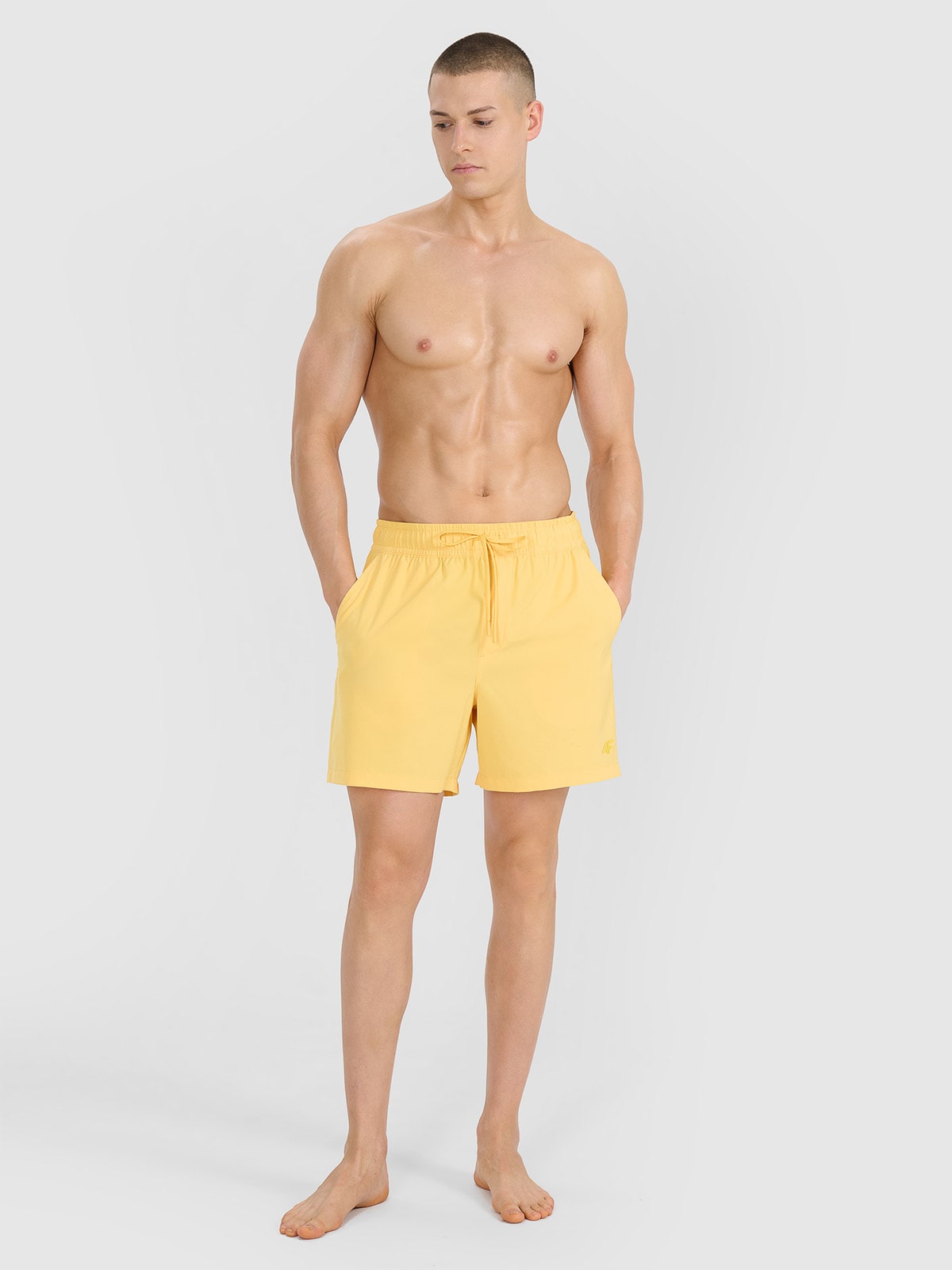 4F Spodenki plażowe męskie - żółte XL