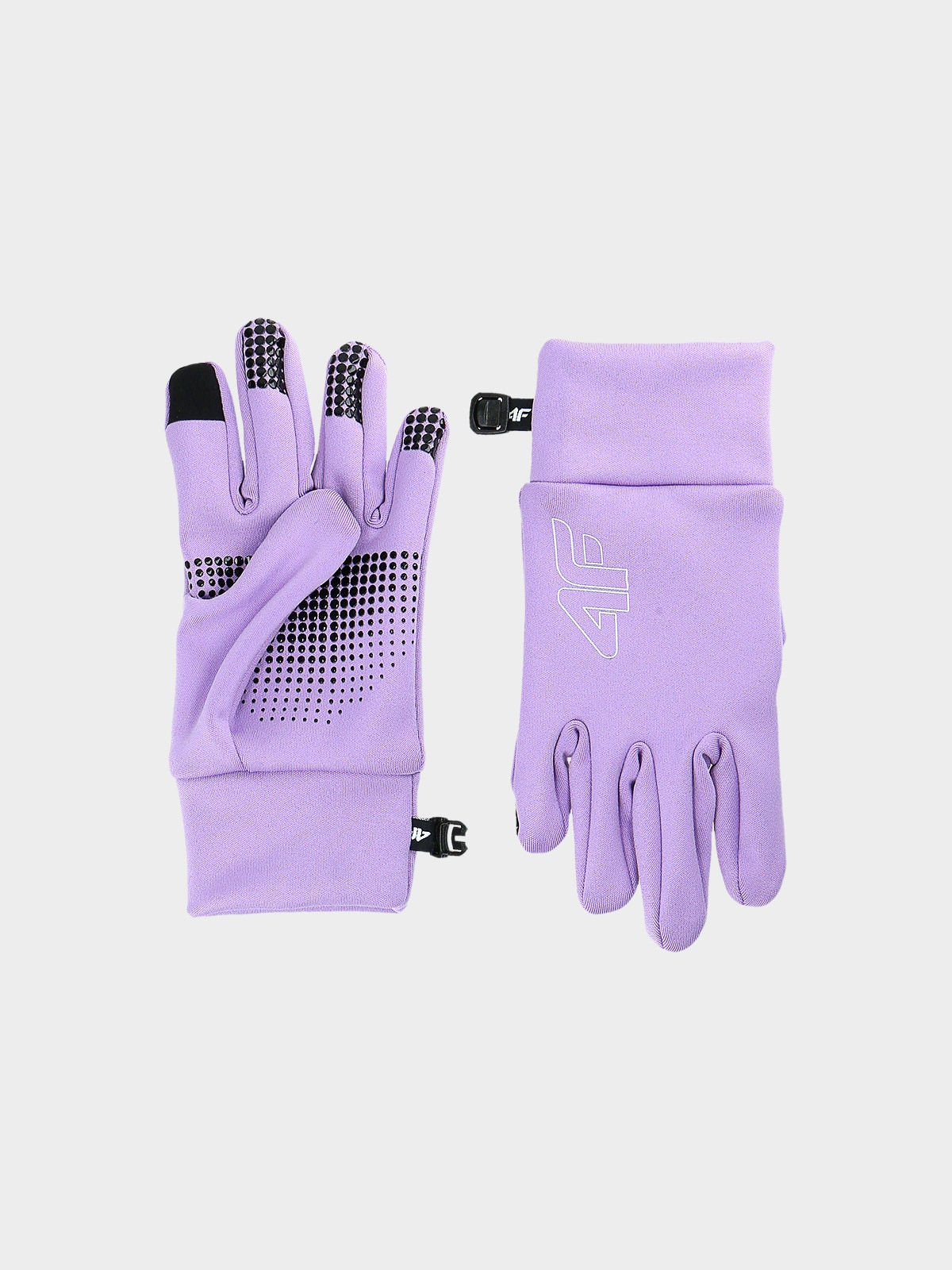 4F Rękawiczki dzianinowe Touch Screen dziecięce - fioletowe S/M