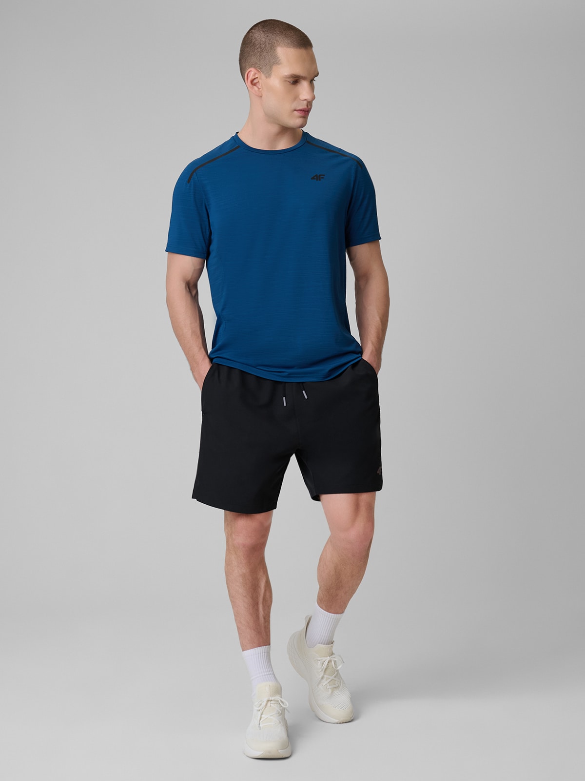 4F Spodenki treningowe szybkoschnące męskie - czarne M