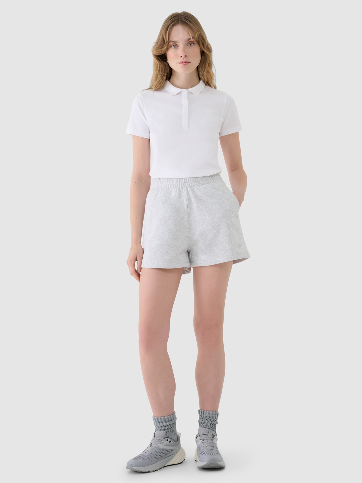 4F Spodenki dresowe damskie - szare XXL