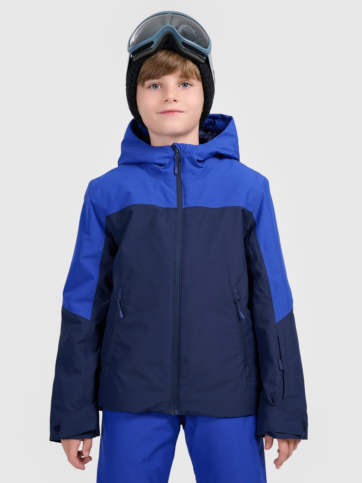 4F Kurtka narciarska membrana 5000 chłopięca - granatowa 134 (8-9 lat)
