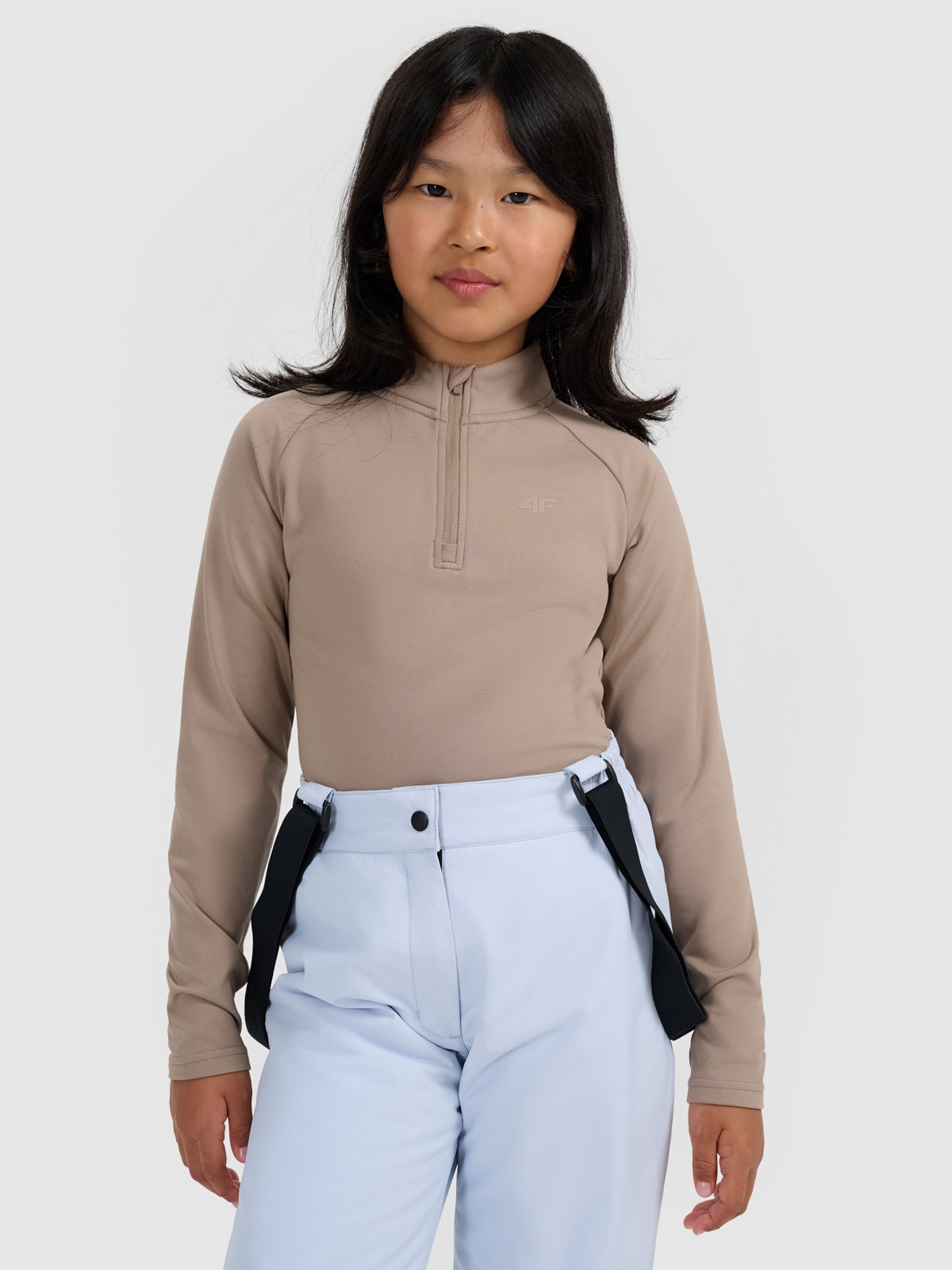 4F Bielizna termiczna ocieplana (góra) dziecięca - brązowa 158/164 (12-14 lat)