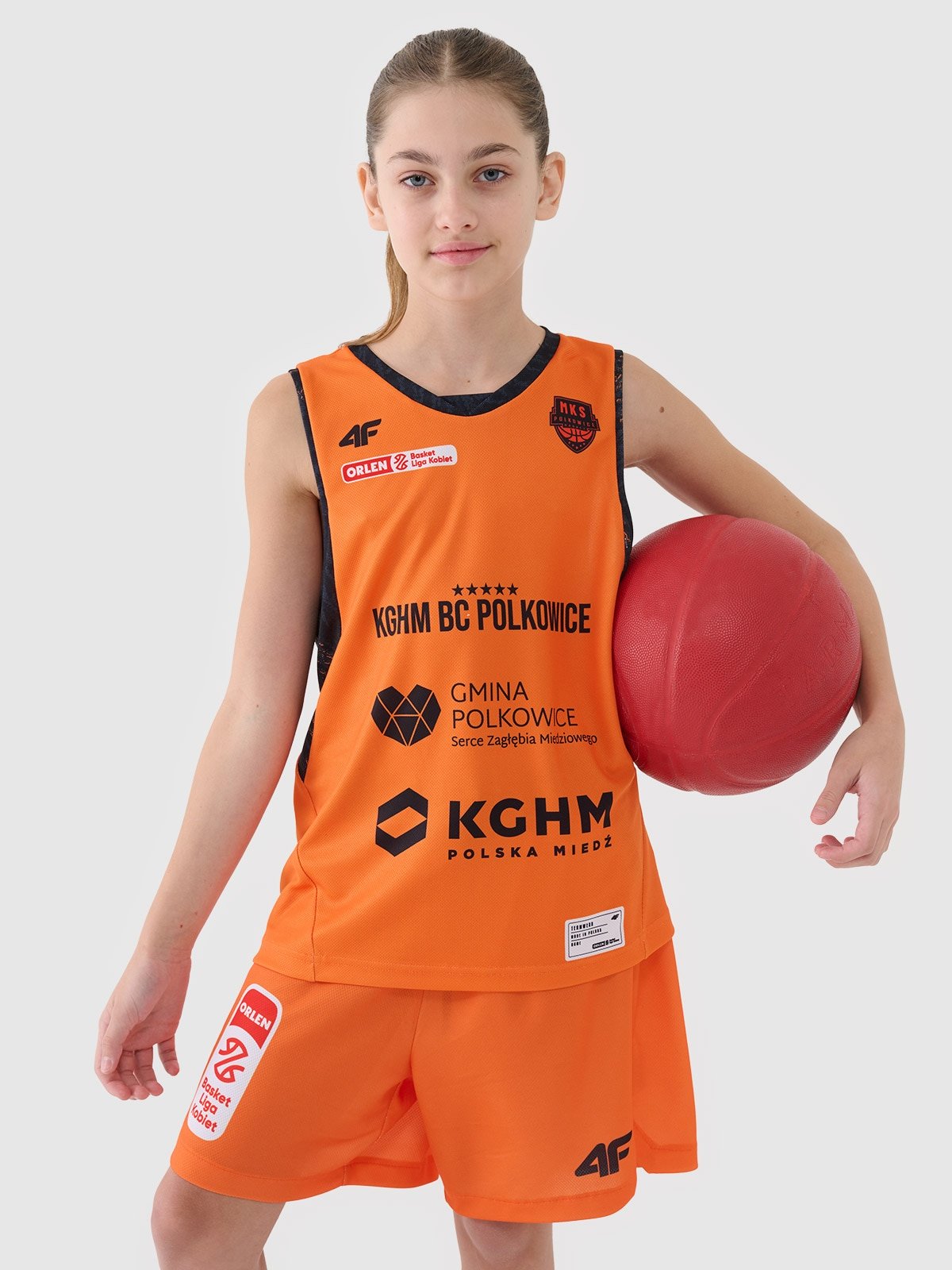 4F Koszulka meczowa replika domowa z sezonu 2024/25 dziecięca 4F x MKS Polkowice - multikolor 122/128 (6-8 lat)