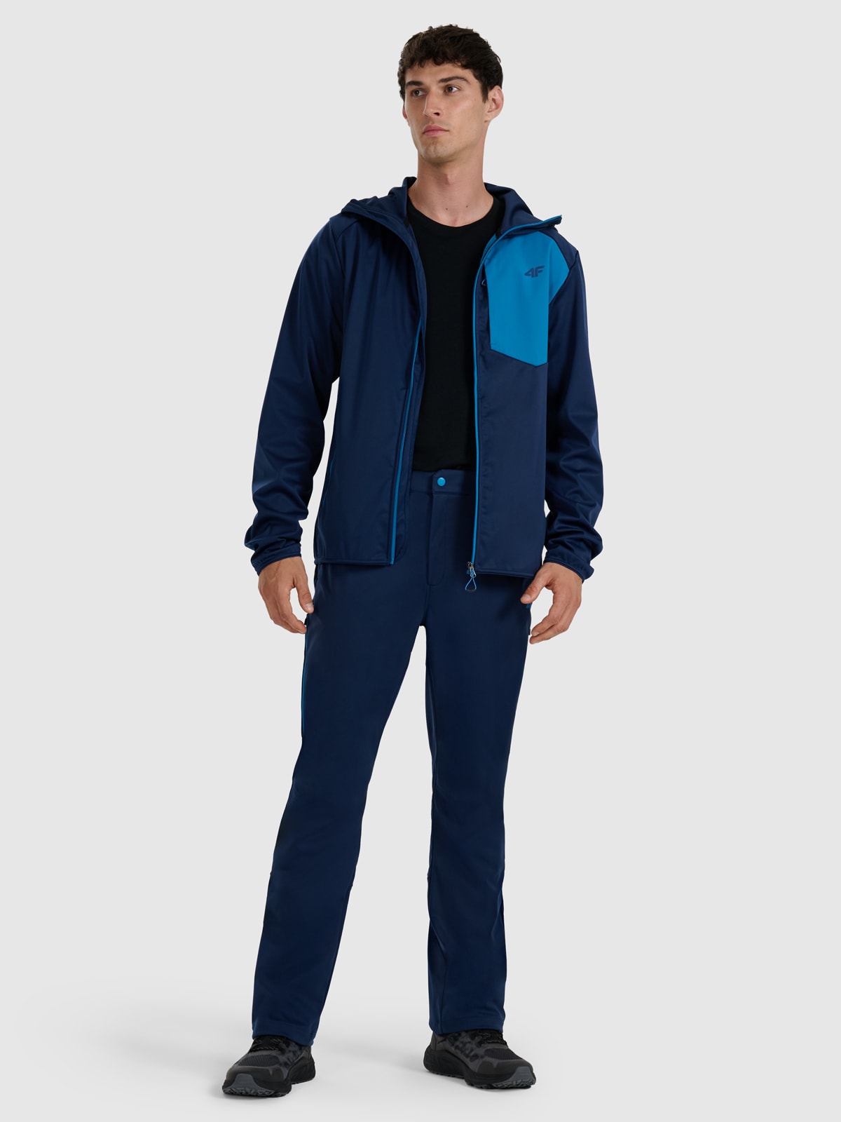 4F Spodnie trekkingowe membrana 8000 męskie - granatowe 3XL