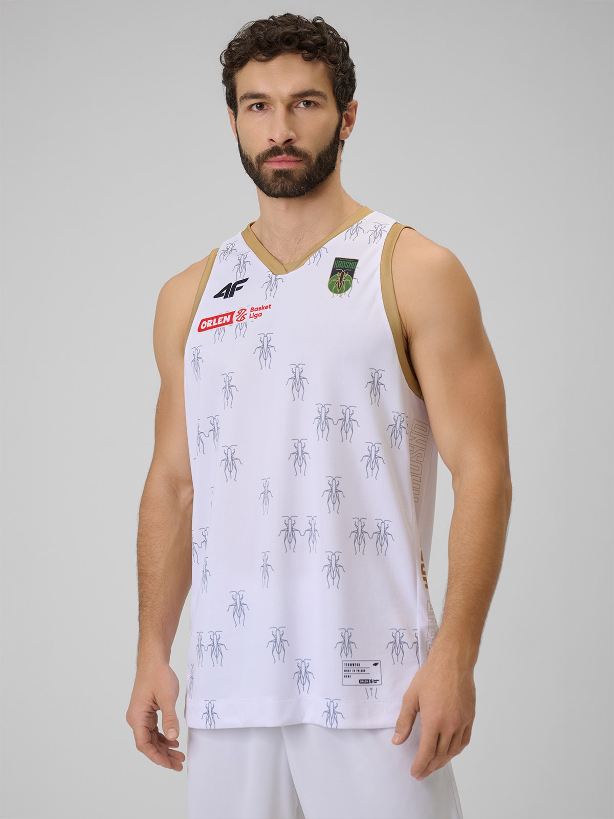 4F Koszulka meczowa replika domowa z sezonu 2025/26 męska 4F x Miasto Szkła Krosno - biała XXL