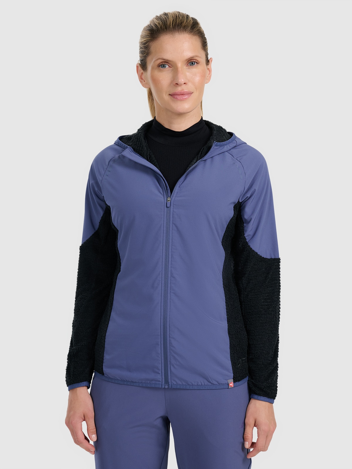 4F Bluza do biegania w terenie Primaloft Active damska - granatowa XL