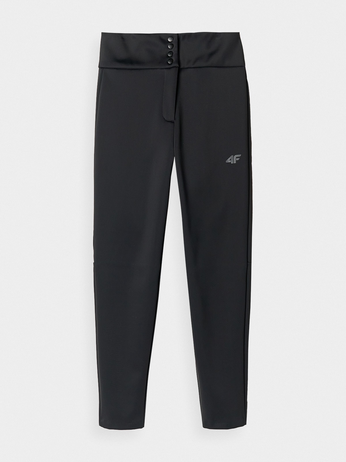 4F Spodnie narciarskie softshellowe membrana 5000 damskie - czarne XS