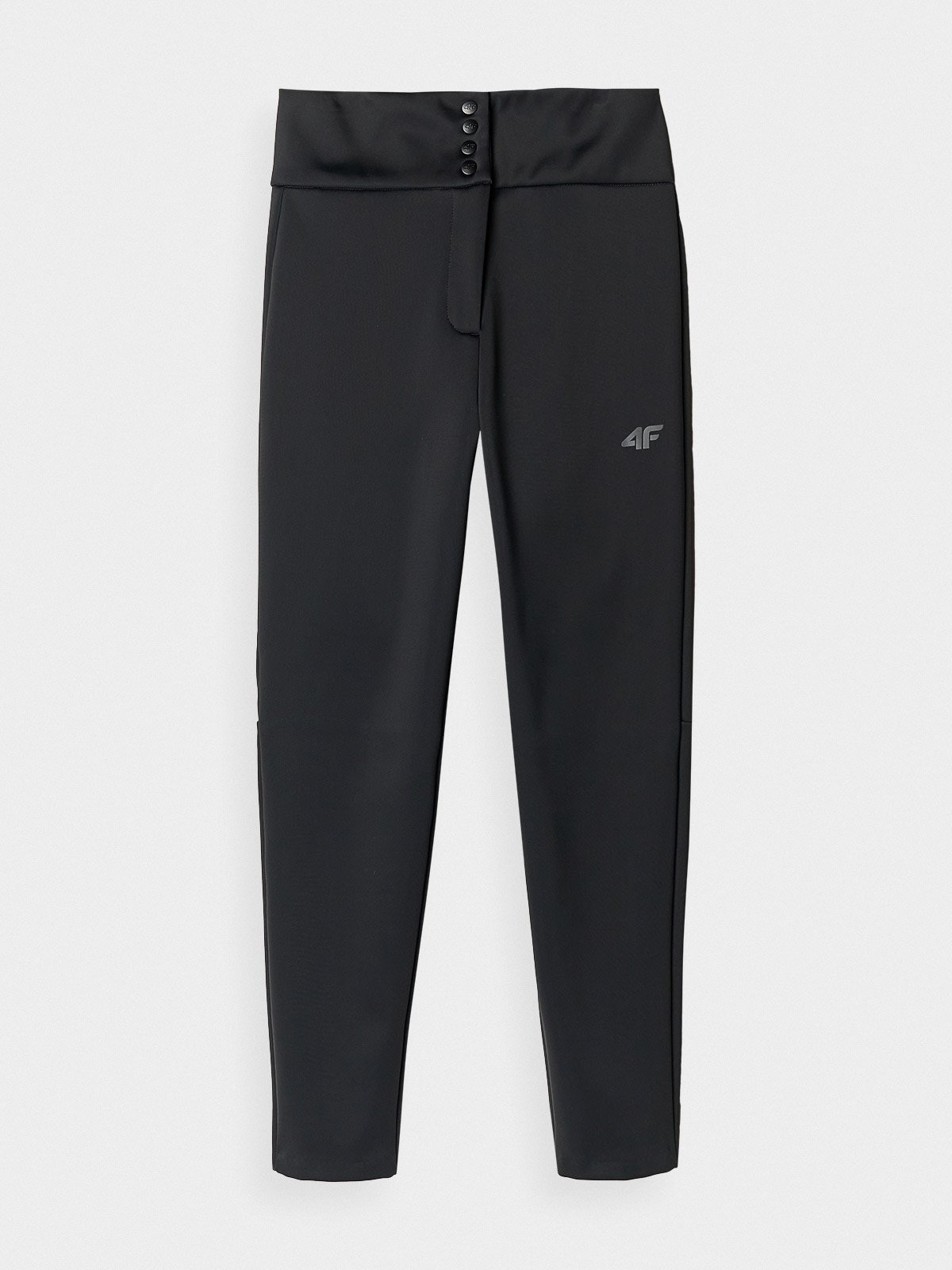 4F Spodnie narciarskie softshellowe membrana 5000 damskie - czarne XS