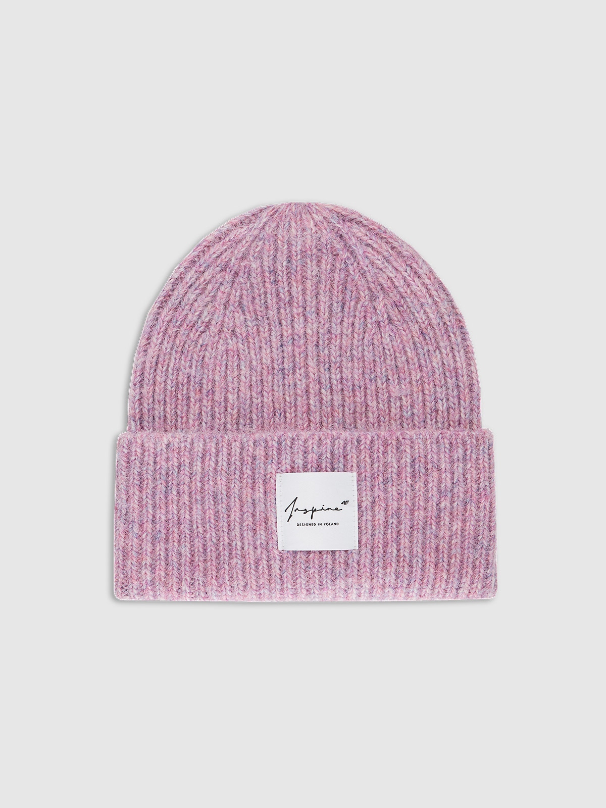 4F Czapka zimowa damska - różowa M