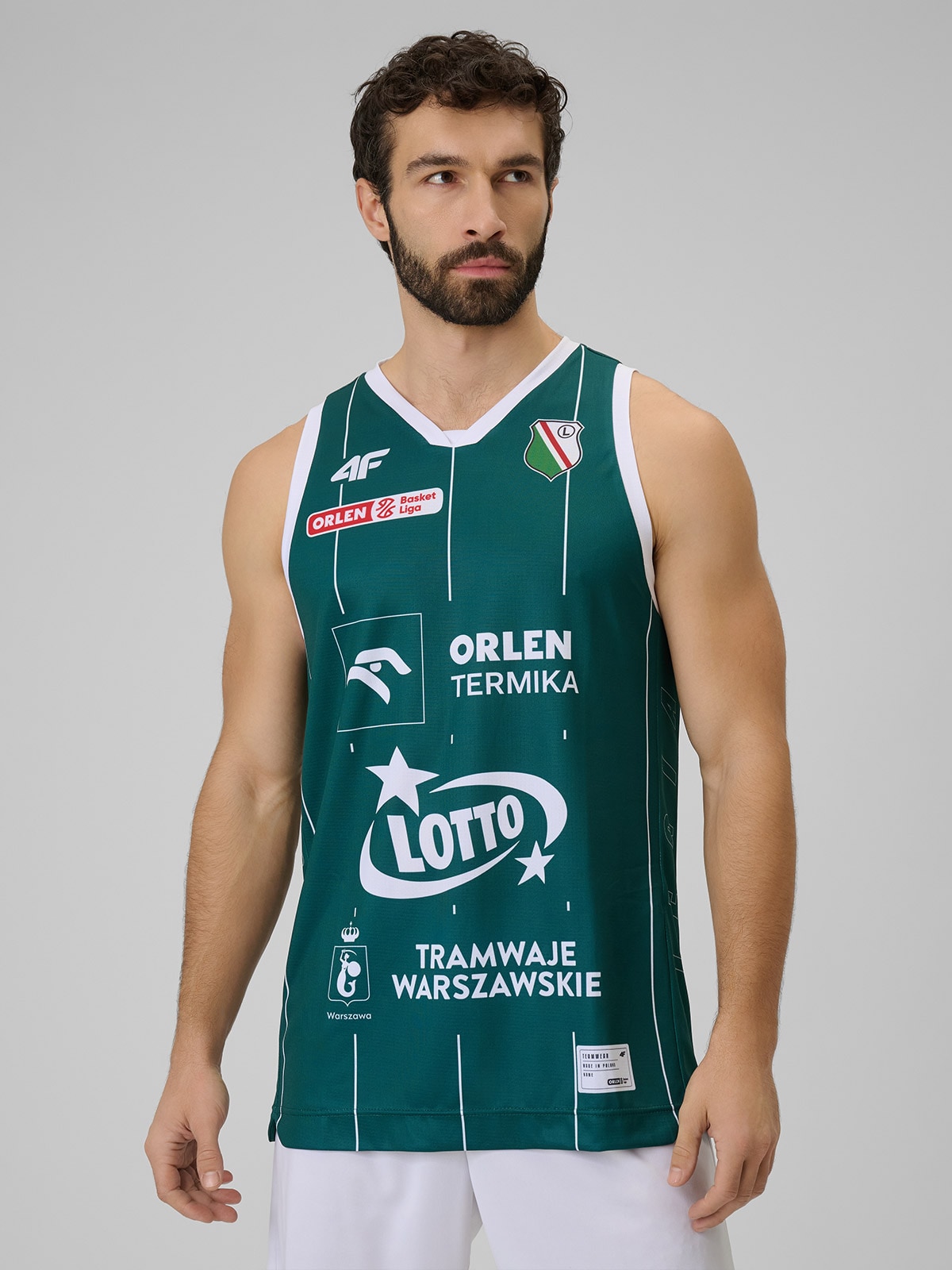 4F Koszulka meczowa replika domowa z sezonu 2025/26 męska 4F x Legia Warszawa - zielona L