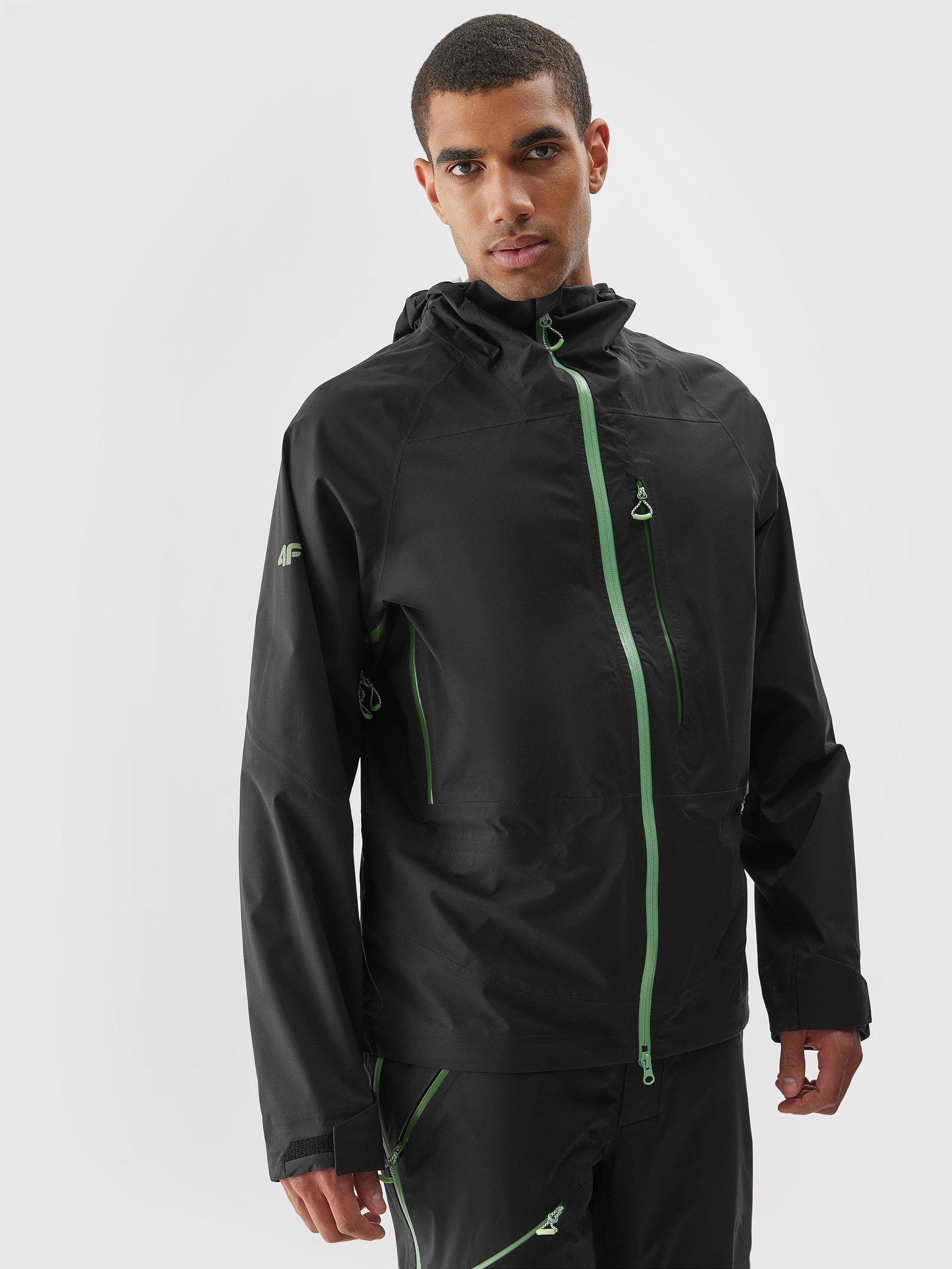 4F Kurtka skiturowa 4FPRO wodoodporna membrana Dermizax 20000 męska - czarna 3XL