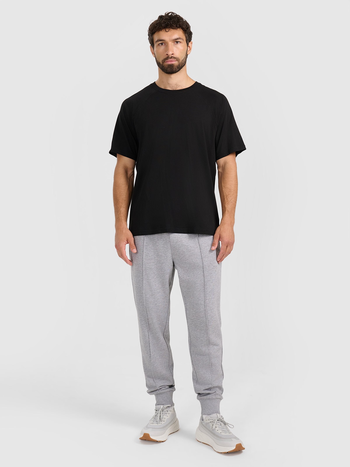 4F Spodnie dresowe joggery męskie - szare M