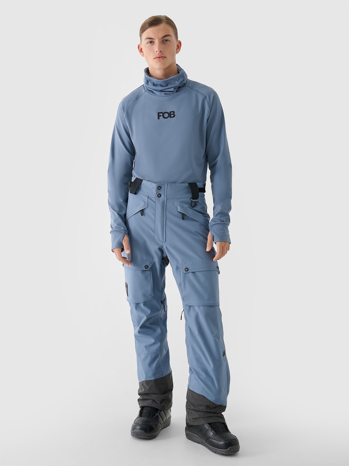 4F Spodnie snowboardowe membrana 10000 męskie - granatowe XL