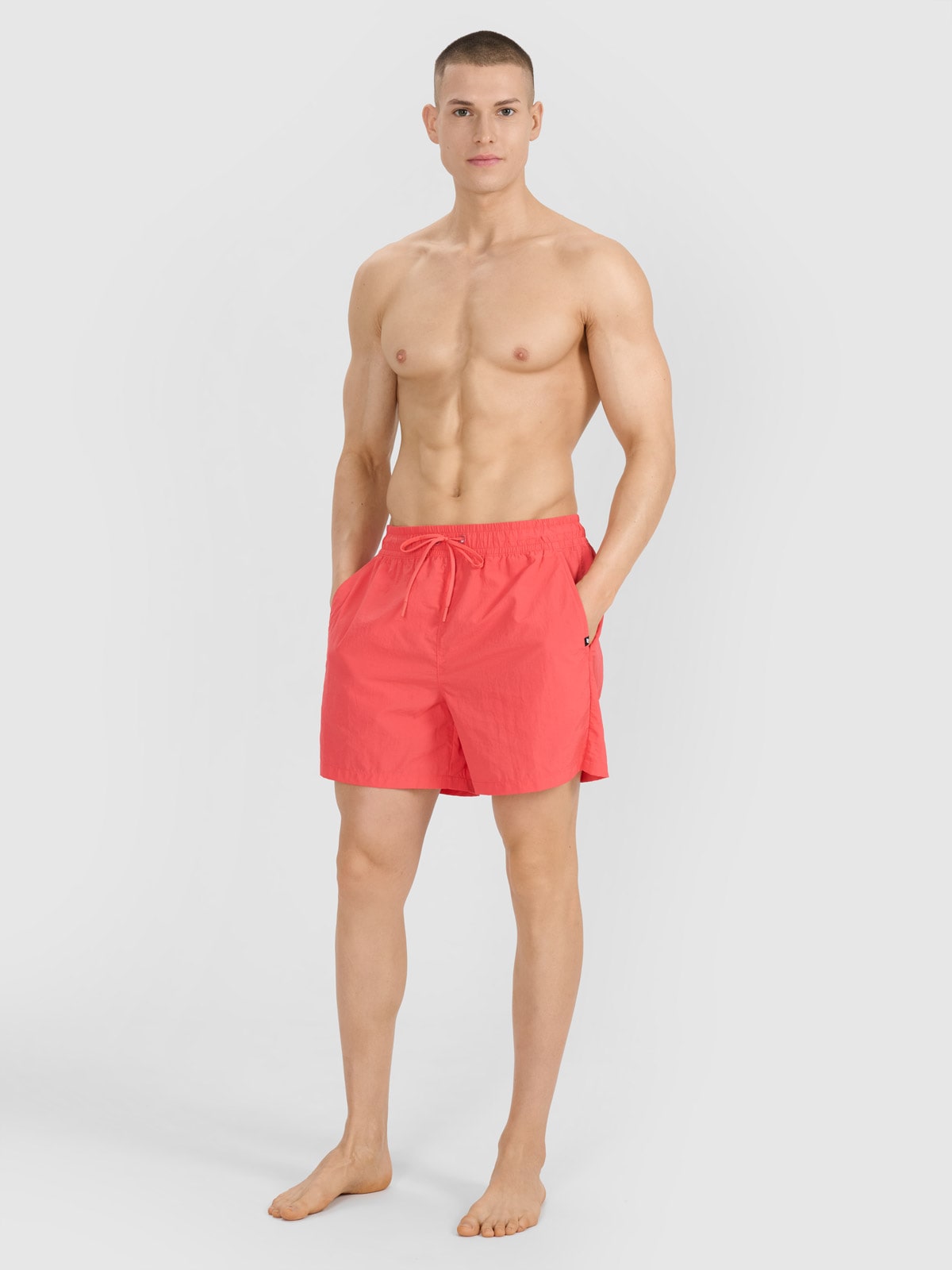 4F Spodenki plażowe boardshorty męskie - czerwone XXL