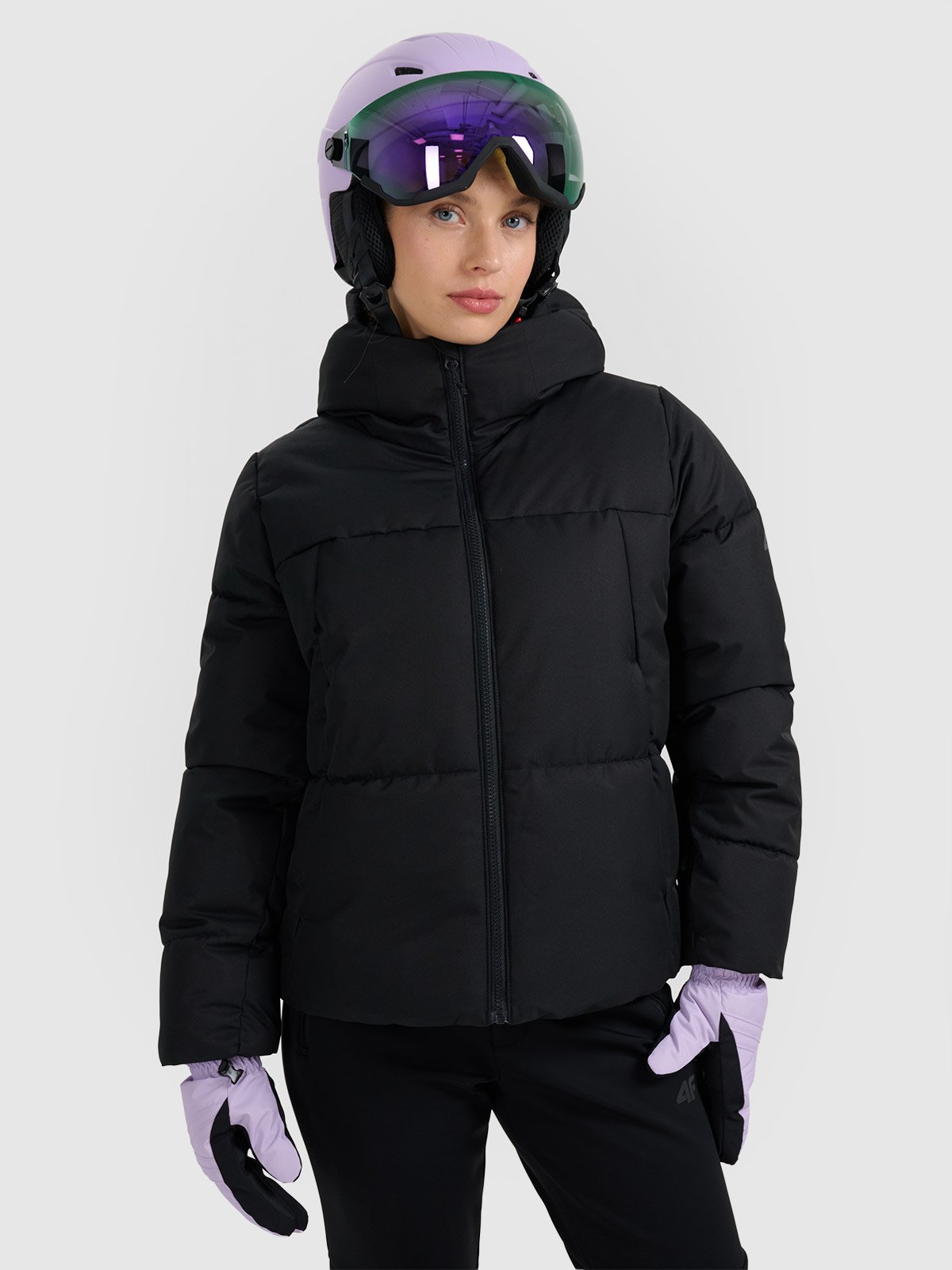 4F Kurtka narciarska membrana 5000 damska - czarna L