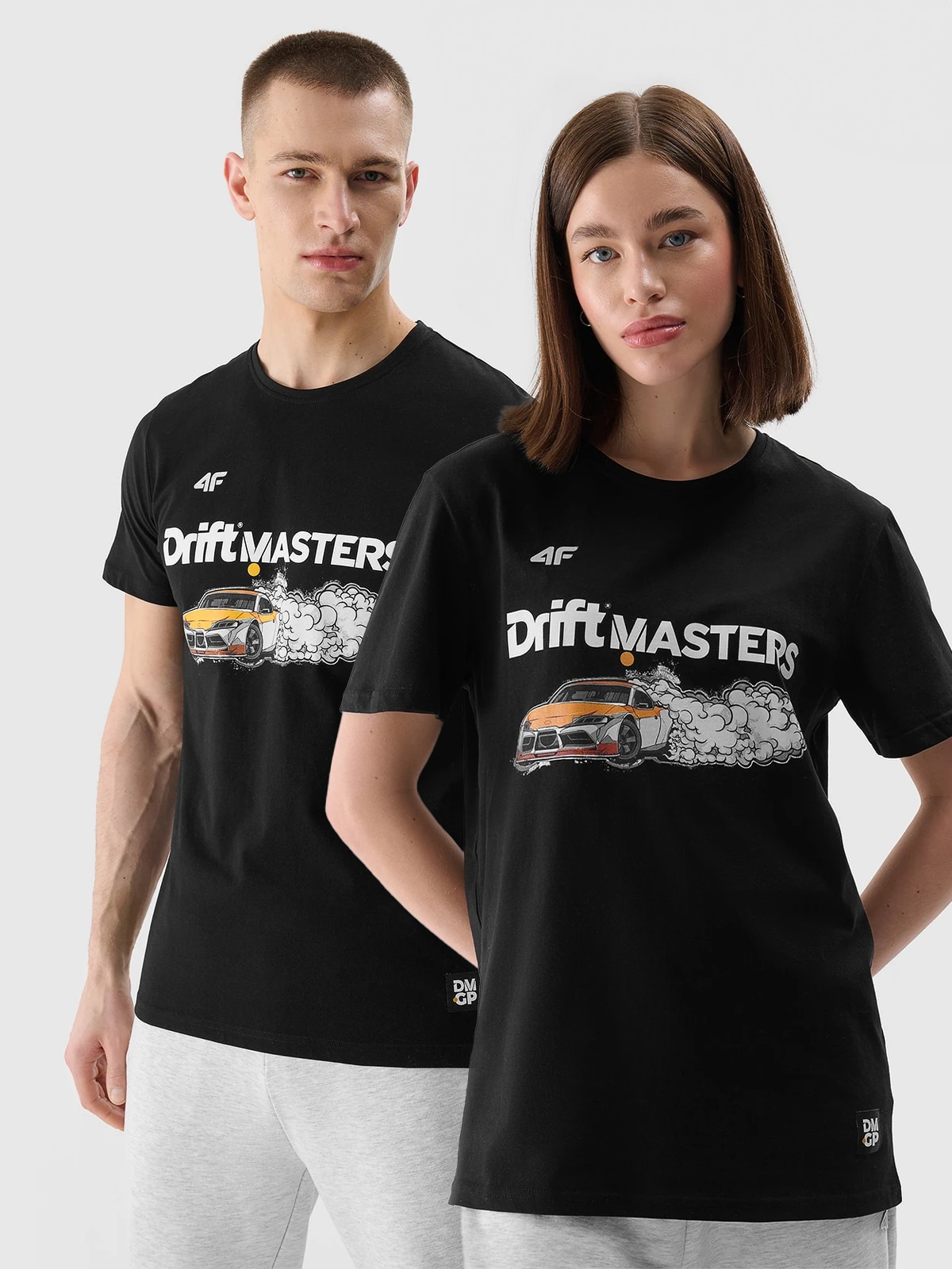 4F T-shirt regular z nadrukiem uniseks 4F x Drift Masters - czarny XXL