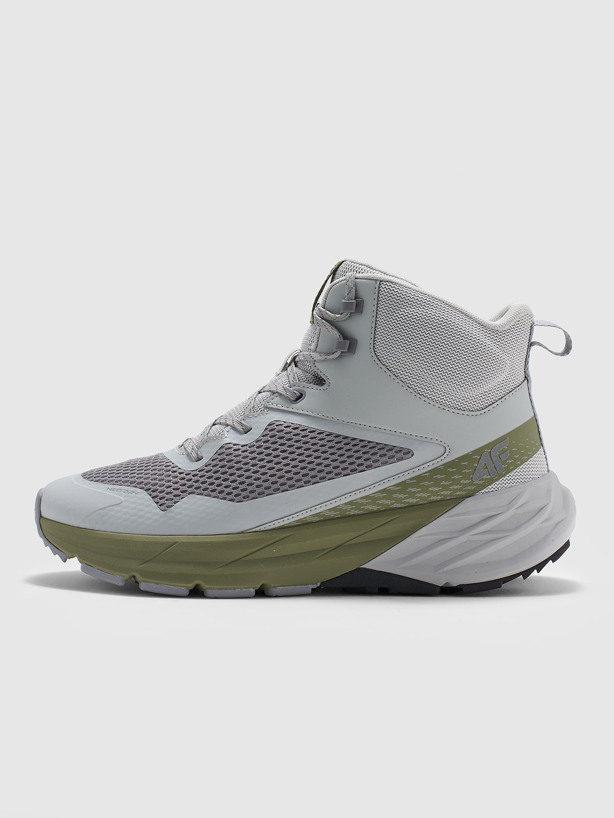 4F Wysokie buty trekkingowe SPEED HIKER z membraną męskie - khaki 45