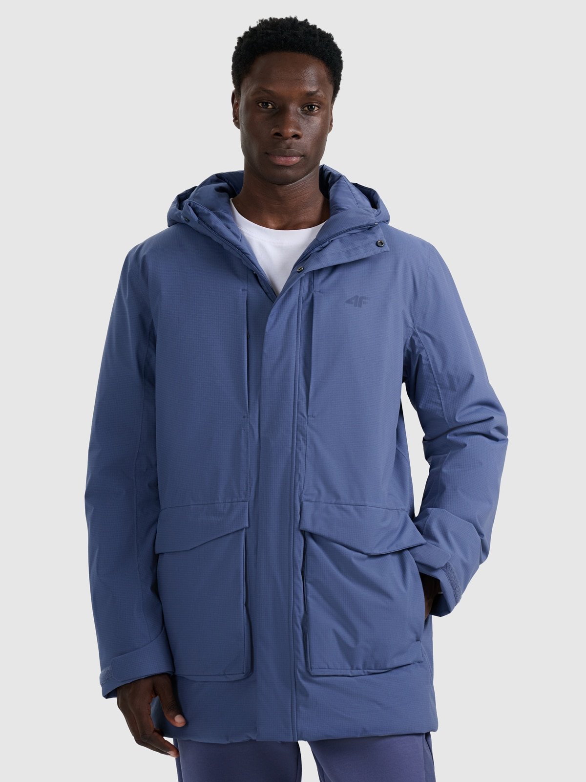4F Parka przejściowa membrana 8000 męska - granatowa S