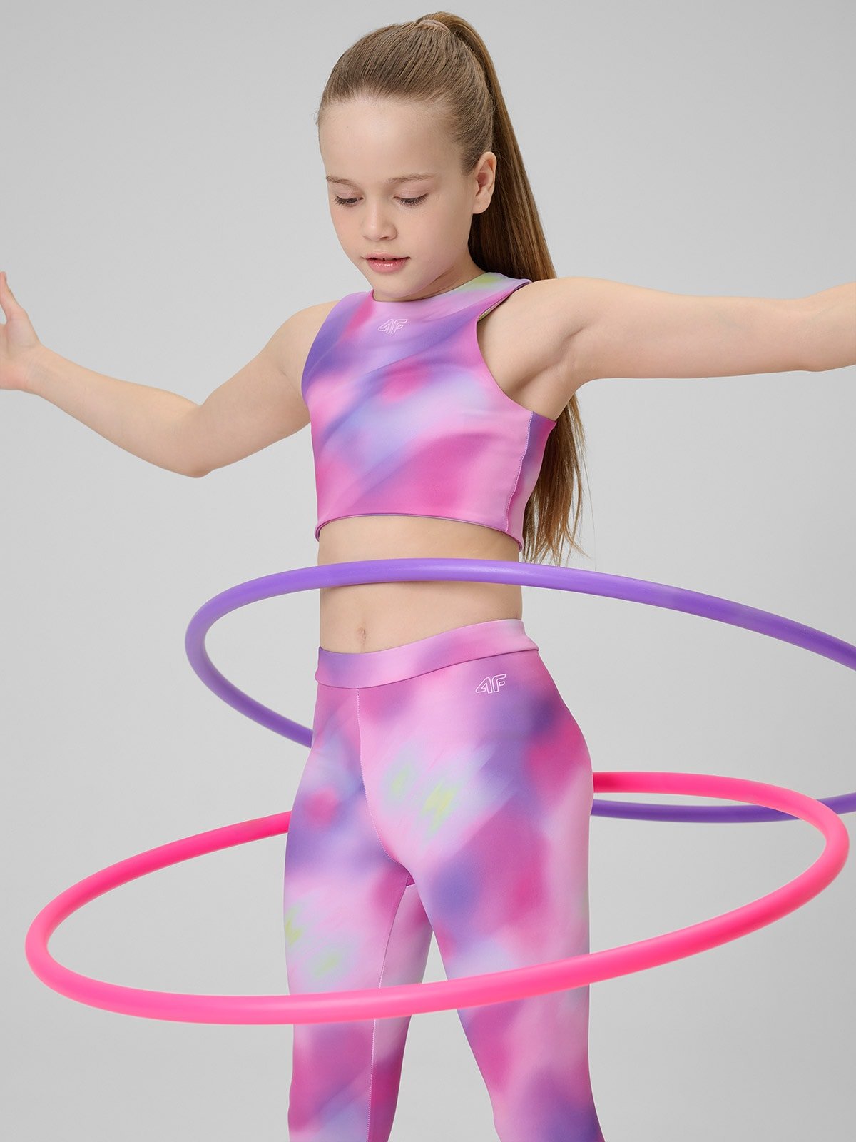 4F Stanik sportowy dziewczęcy - multikolor 146/152 (10-12 lat)