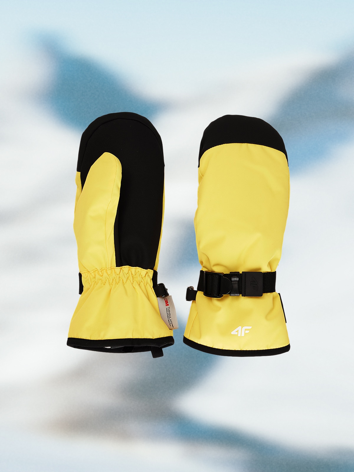 4F Rękawiczki narciarskie Thinsulate chłopięce - żółta S