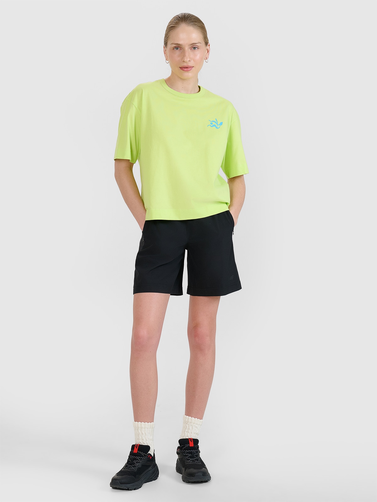 4F Spodenki plażowe damskie - czarne M