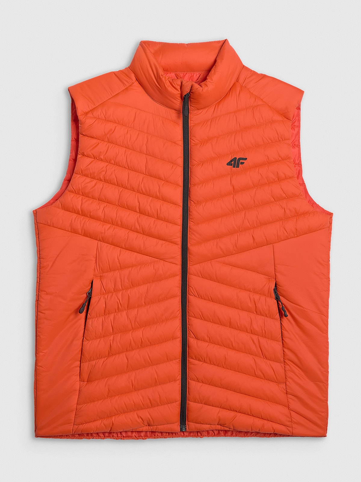 4F Bezrękawnik z wypełnieniem syntetycznym męski - pomarańczowy XL