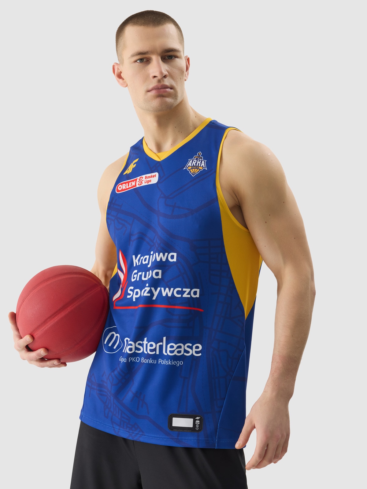 4F Koszulka meczowa replika wyjazdowa z sezonu 2023/24 męska 4F x Arka Gdynia - multikolor M