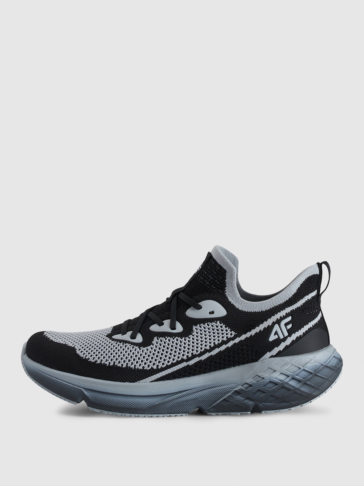 4F Niskie sneakersy Velocity E-knit męskie - szare 43