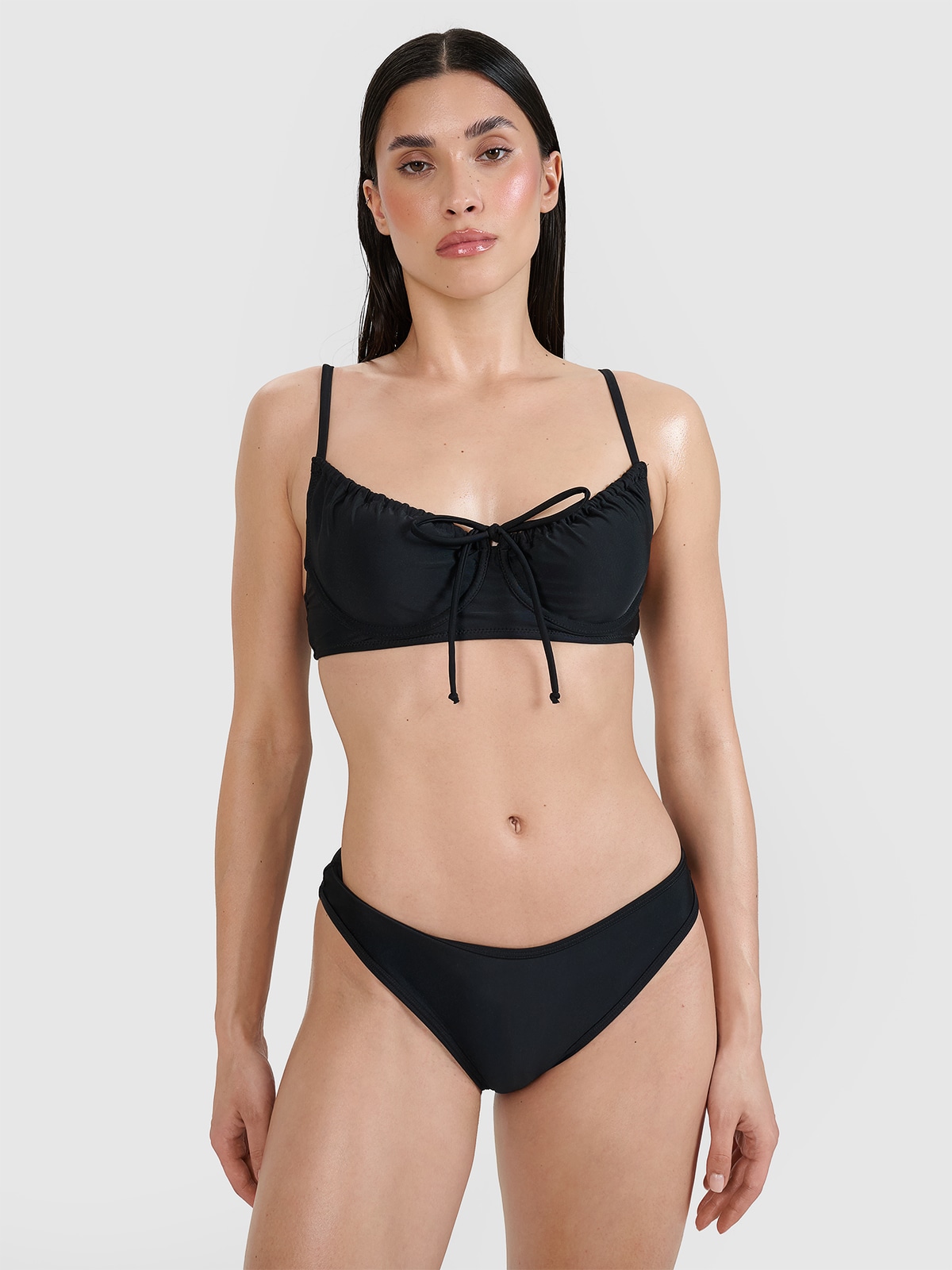 4F Góra od bikini damska - czarna XS