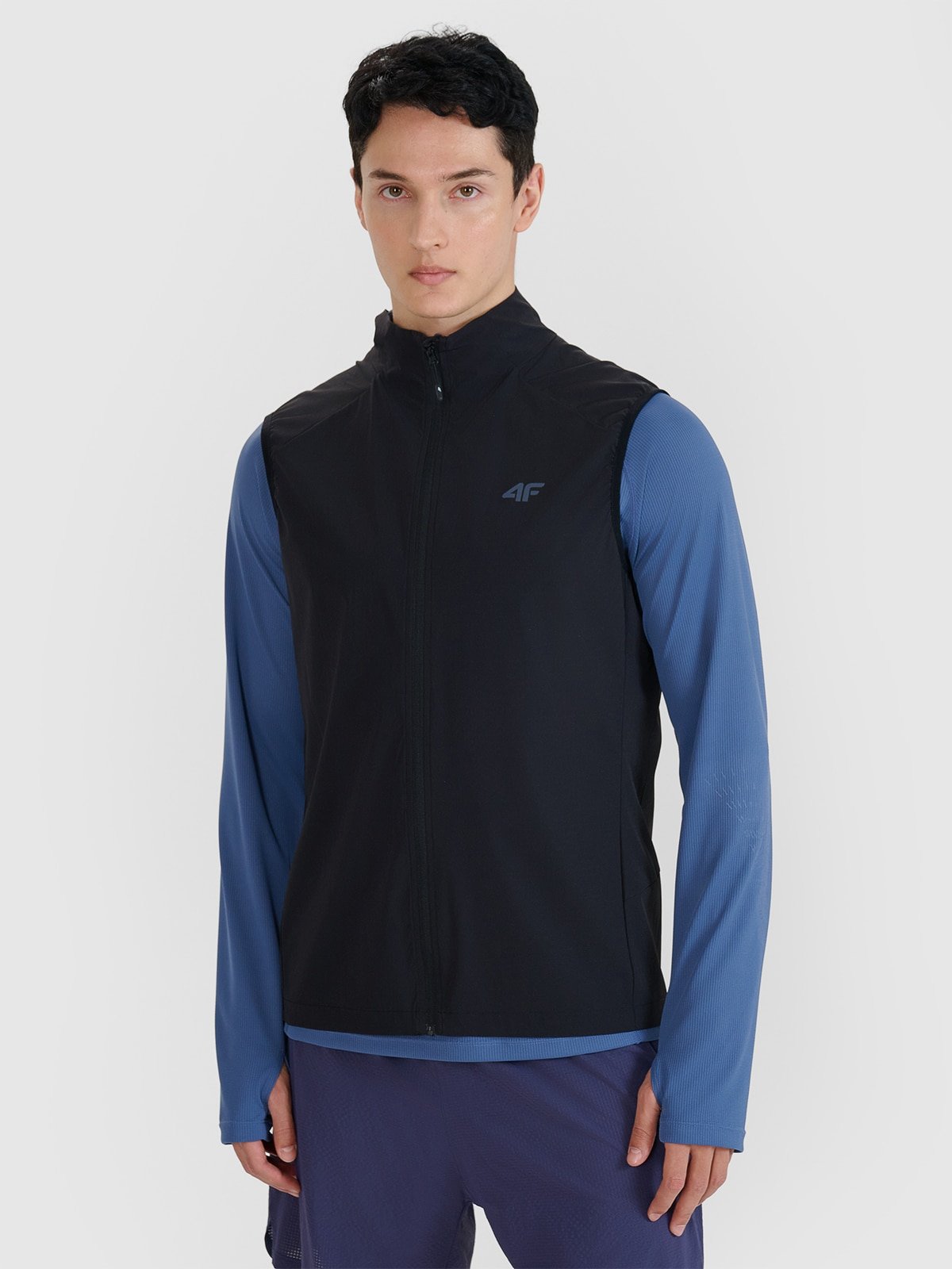 4F Bezrękawnik do biegania w terenie męski - czarny L